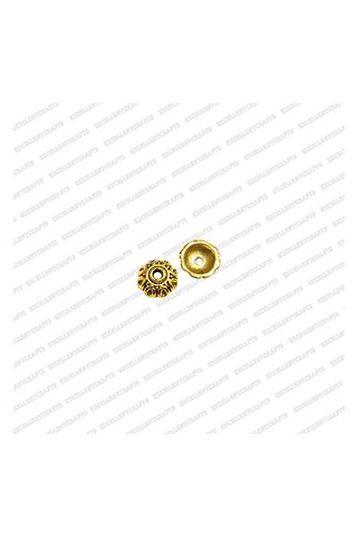 ECMANTCAP15-8mm-Dia-Round-Shape-Gold-Antique-Finish-Metal-Head-Cap-Flower-Design-1 V1