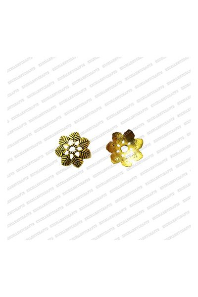 ECMANTCAP46-16mm-Dia-Round-Shape-Gold-Antique-Finish-Metal-Head-Cap-Flower-Design-4 V1
