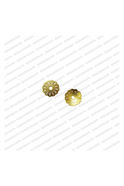 ECMANTCAP47-12mm-Dia-Round-Shape-Gold-Antique-Finish-Metal-Head-Cap-Flower-Design-8 V1