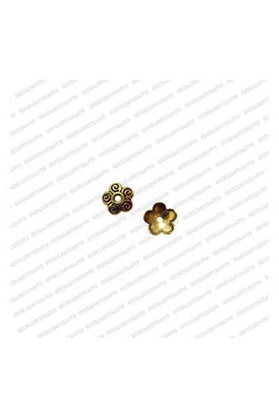 ECMANTCAP57-10mm-Dia-Round-Shape-Gold-Antique-Finish-Metal-Head-Cap-Design-13 V1