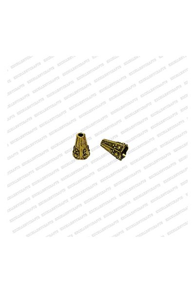 ECMANTCAP62-8mm-Dia-Cone-Shape-Gold-Antique-Finish-Metal-Head-Cap-Design-2 V1