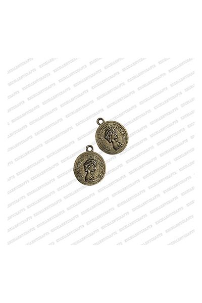 ECMANTCCH2-Round-Shape-Metal-Antique-Finish-Silver-Color-Coin-Charm-Dollar-Design-1 V1
