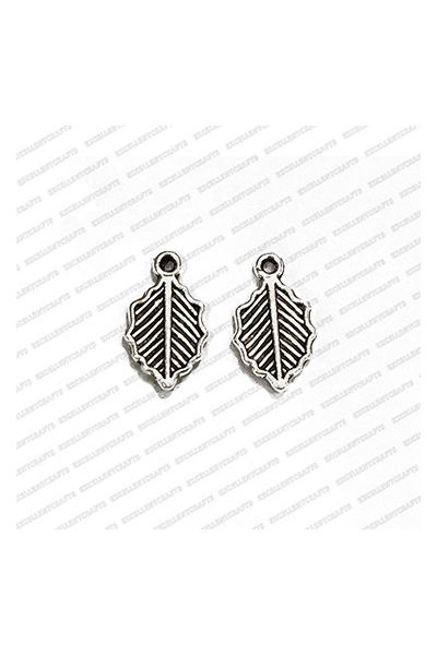 ECMANTCH143-Leaf-Shape-Metal-Antique-Finish-Silver-Charm-Design-28 V1