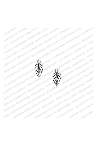 ECMANTCH59-Leaf-Shape-Metal-Antique-Finish-Silver-Charm-Design-15 V1