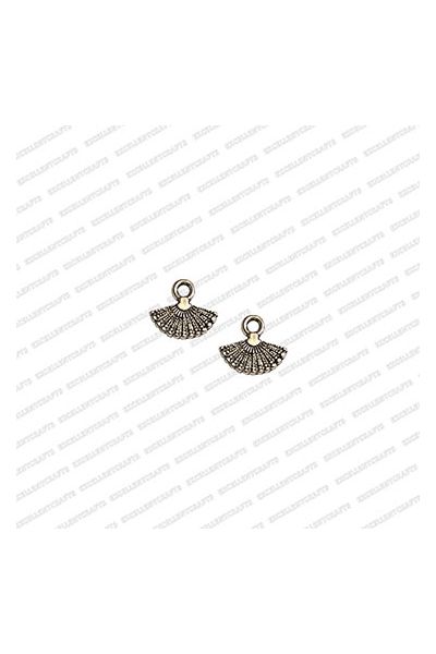 ECMANTCH69-Fan-Shape-Metal-Antique-Finish-Silver-Charm-Design-1 V1