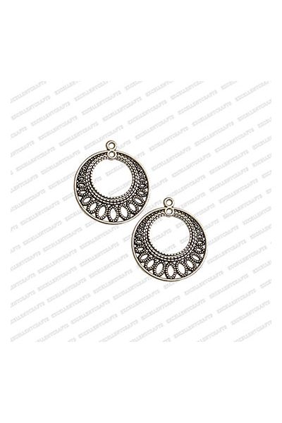 ECMANTCH71-Round-Shape-Metal-Antique-Finish-Silver-Charm-Design-5 V1