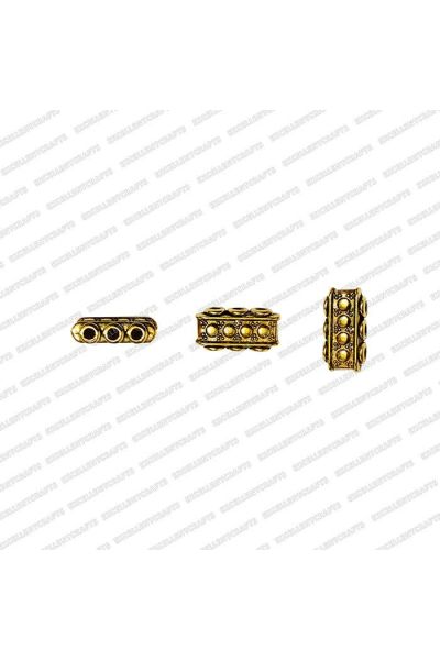 ECMANTCONN1-Rectangle-Shape-3-Hole-Metal-Antique-Finish-Gold-Connector-Design-1 V1
