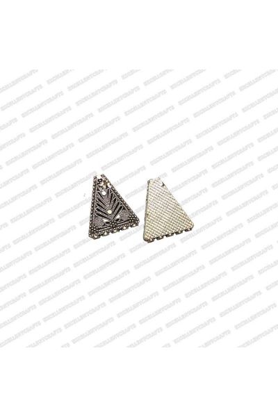 ECMANTCONN14-Triangle-Shape-5-Hole-Metal-Antique-Finish-Silver-Connector-Design-1 V1