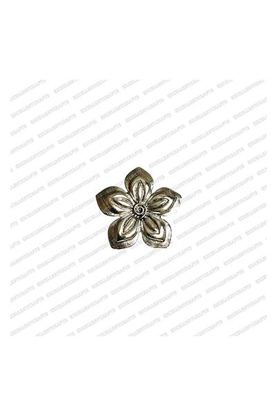 ECMANTPEN39-Round-Shape-Metal-Antique-Finish-Silver-Color-Pendant-Flower-Design-3