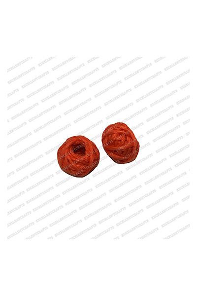 ECMCB2-Neon-Orange-Color-Round-Shape-Matte-Finish-Cotton-Beads-12mm-Dia V1