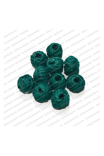 ECMCB28-Sea-Green-Color-Round-Shape-Matte-Finish-Cotton-Beads-12mm-Dia