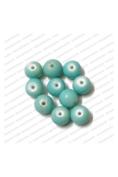 ECMGLBEAD216-8mm-Dia-Baby-Blue-Opaque-Round-Shape-Shiny-Glass-Beads
