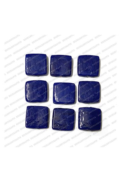 ECMGLBEAD291-20mm-x-20mm-Royal-Blue-Transparent-Square-Shape-Shiny-Glass-Beads