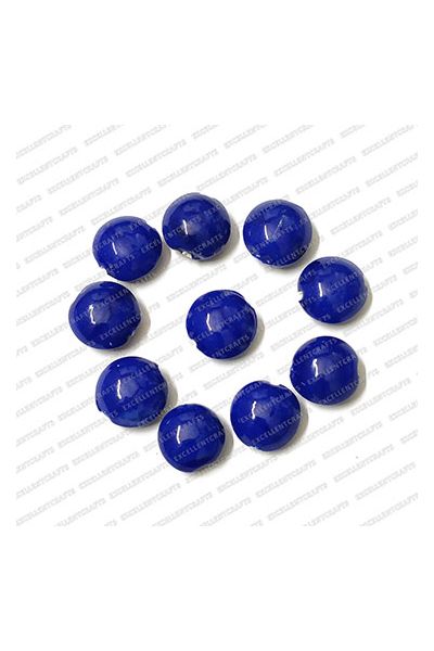 ECMGLBEAD322-16mm-Dia-Royal-Blue-Transparent-Round-Shape-Shiny-Glass-Beads