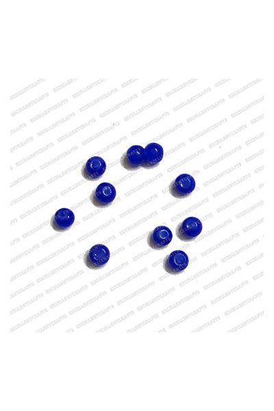 ECMGLBEAD36-3mm-Dia-Royal-Blue-Transparent-Round-Shape-Shiny-Glass-Beads