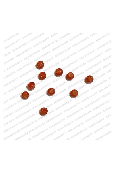 ECMGLBEAD39-3mm-Dia-Orange-Transparent-Round-Shape-Shiny-Glass-Beads