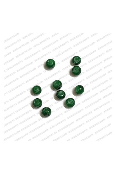 ECMGLBEAD41-3mm-Dia-Forest-Green-Transparent-Round-Shape-Shiny-Glass-Beads