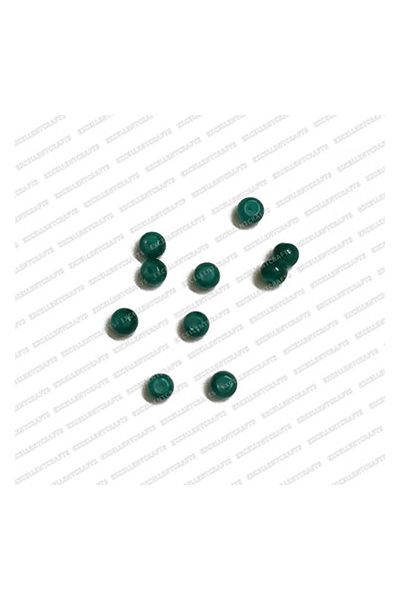ECMGLBEAD42-3mm-Dia-Peacock-Green-Transparent-Round-Shape-Shiny-Glass-Beads