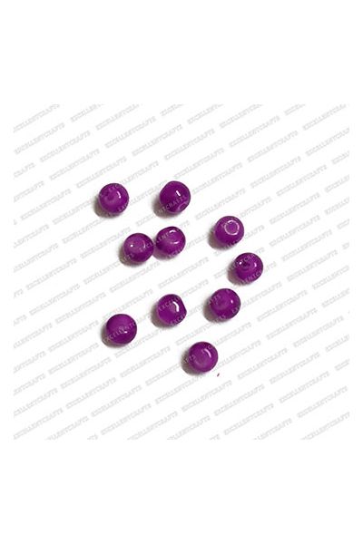 ECMGLBEAD45-3mm-Dia-Violet-Transparent-Round-Shape-Shiny-Glass-Beads