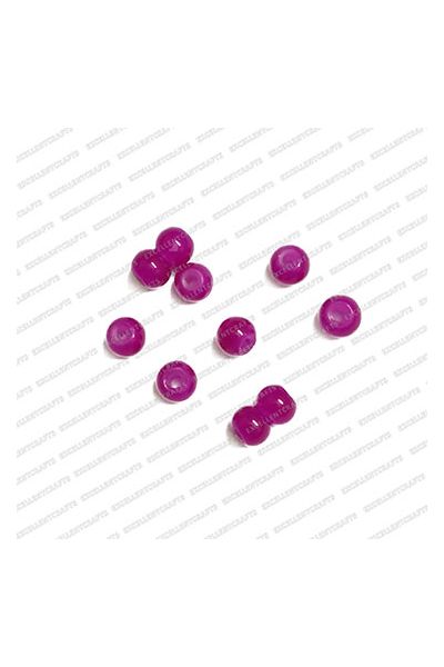 ECMGLBEAD48-4mm-Dia-Violet-Transparent-Round-Shape-Shiny-Glass-Beads