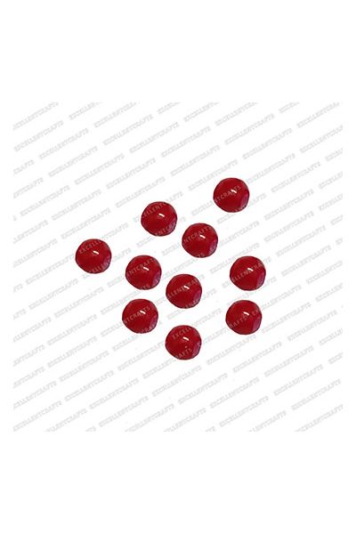 ECMGLBEAD50-4mm-Dia-Red-Transparent-Round-Shape-Shiny-Glass-Beads
