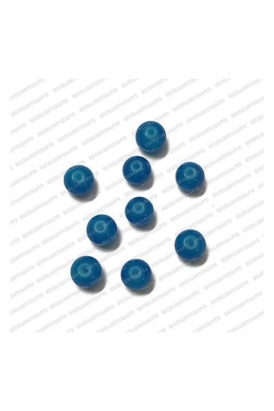 ECMGLBEAD74-8mm-Dia-Agenta-Blue-Transparent-Round-Shape-Shiny-Glass-Beads