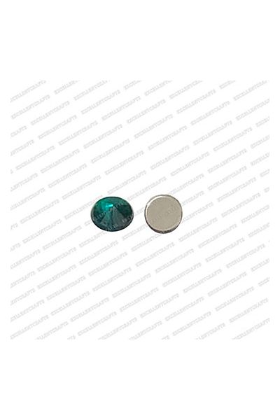 ECMK6-6mm-Dia-Round-Shape-Forest-Green-Color-Pointed-Crystal-Kundans V1