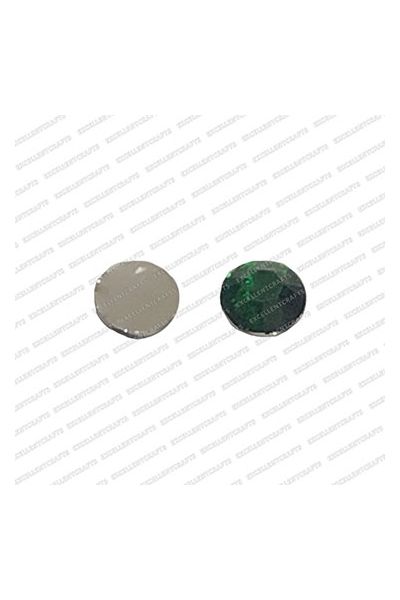 ECMK97-6mm-Dia-Round-Shape-Forest-Green-Color-Flat-Crystal-Kundans V1