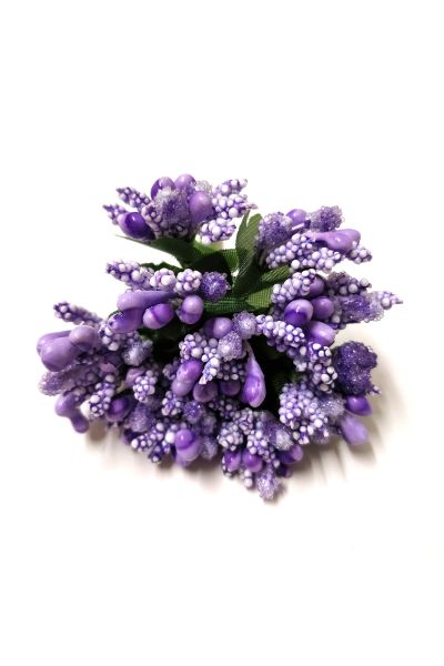 Purple Color Artificial Pollens for Tiara and Jewelry Making 