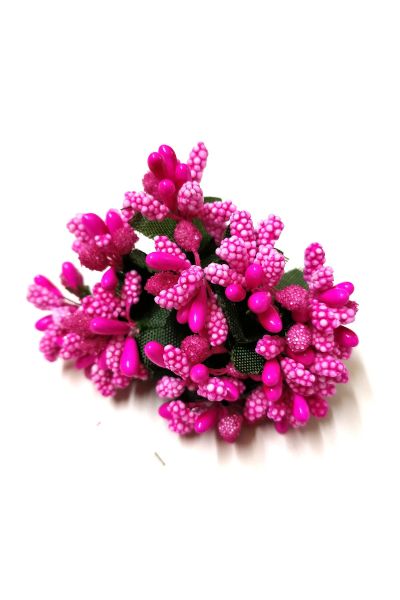 Magenta Pink Artificial Pollens - Vibrant Decorative Floral Elements