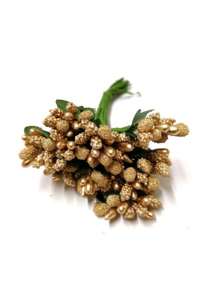 Gold Color Artificial Pollens for Tiara & Jewelry Making | Premium Craft Supplies