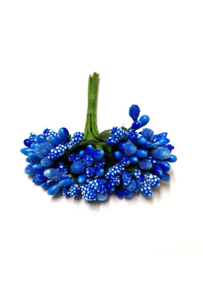 Royal Blue Color Artificial Pollens for Tiara and Jewelry Making 