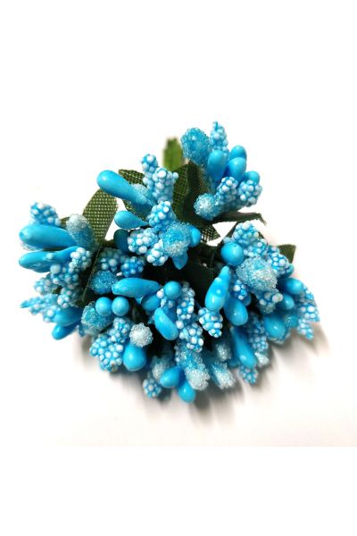 Blue Color Artificial Pollens for Tiara & Jewelry Making | DIY Craft Supplies