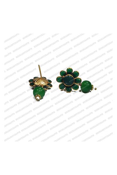 ECMPS7-Single-Layer-Round-Shape-Forest-Green-Color-Pachi-Studs V1