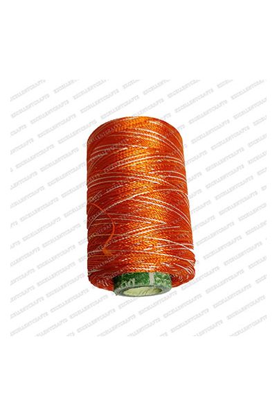 ECMTH584-Double-Color-Family-Silk-Thread-Dark-Orange-and-White-Double-Color-Shade-No-584