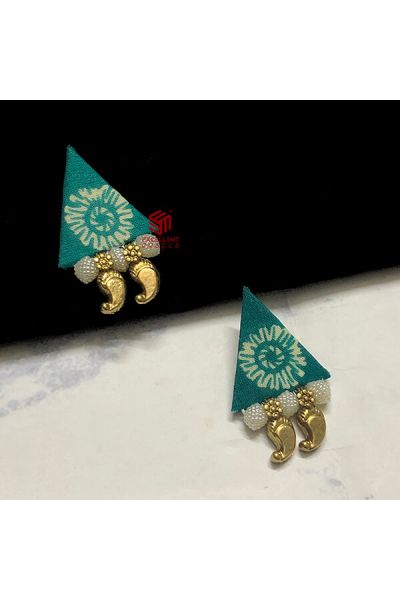 Fabric Earrings- Kolhapuri Edition Design 24