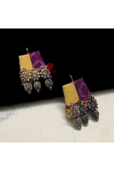 Fabric Earrings- Kolhapuri Edition Design 29