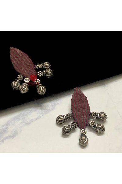 Fabric Earrings- Kolhapuri Edition Design 33