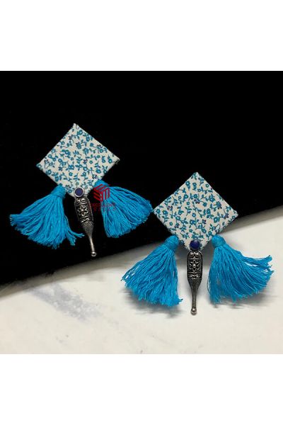Fabric Earrings- Kolhapuri Edition Design 69