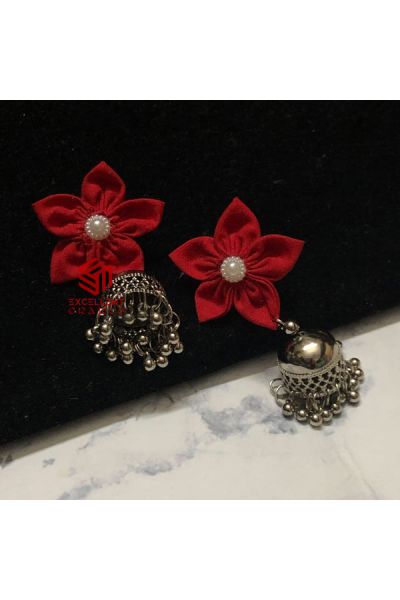 Red Color Kusum Earrings