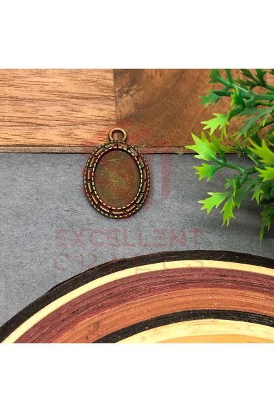 Oval Cabochon Vintage Pendent Bezel-Design-36