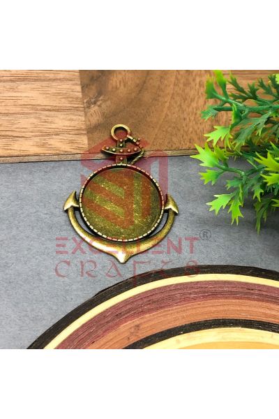 Round Cabochon Vintage Pendent Bezel-Design-54