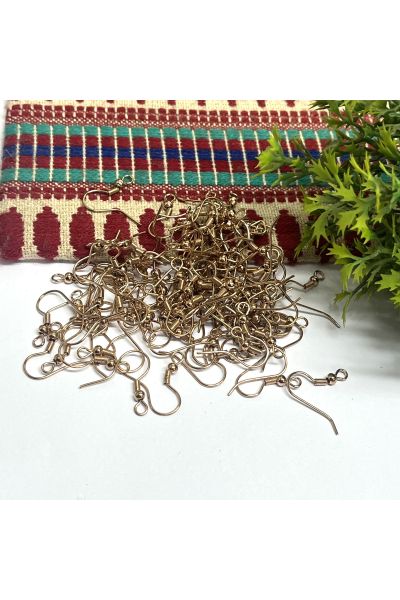 Fish Hooks for Jewellery Making -100Pcs Pack-Rose Gold