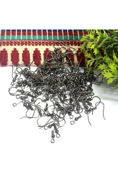 Fish Hooks for Jewellery Making -100Pcs Pack-Black