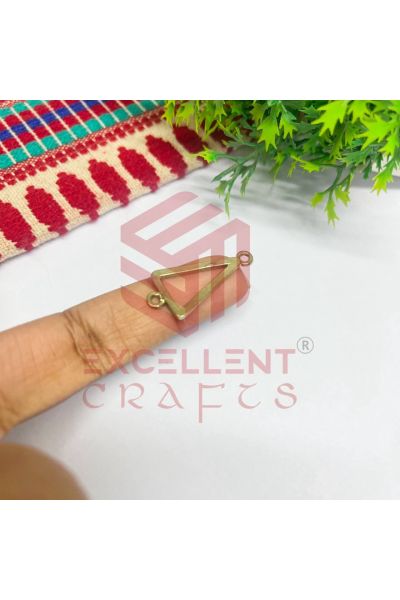 Long Triangle Shape Bracelet Connector Bezels-Antique Bronze