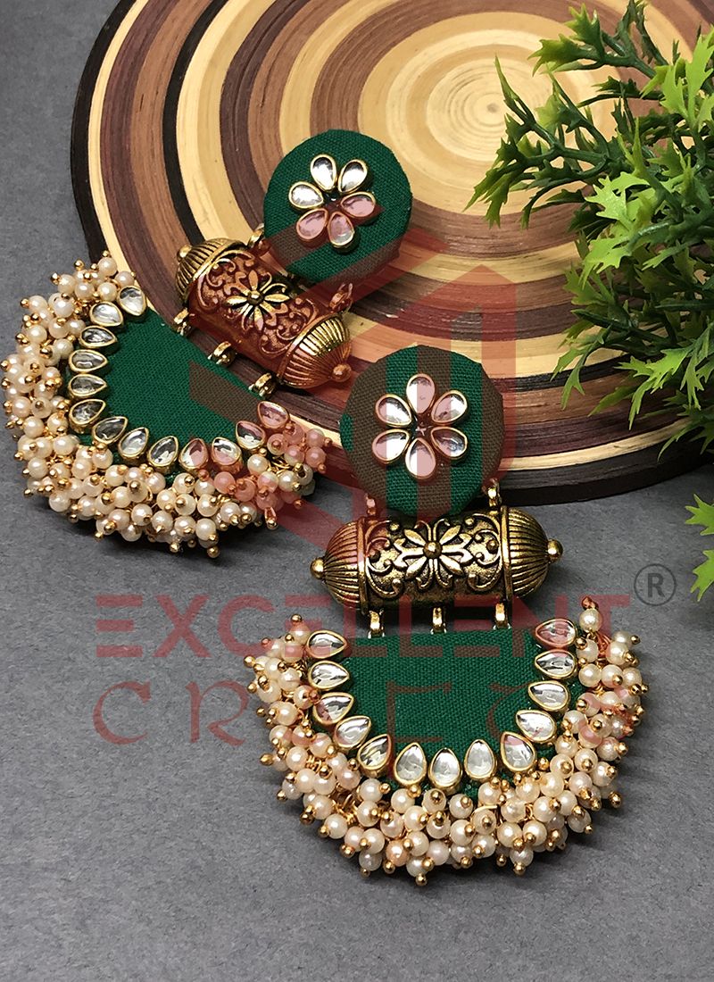 Forest deals green earrings