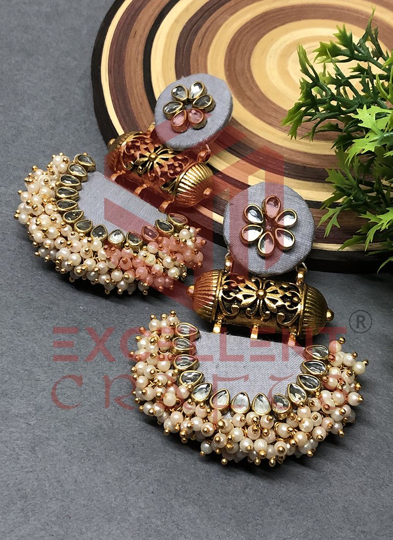 Sajna Earrings-Grey