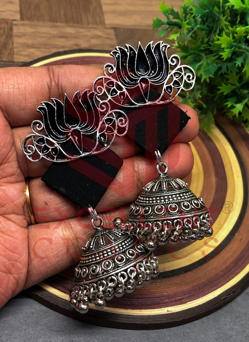 Black Kamli Jhumkas