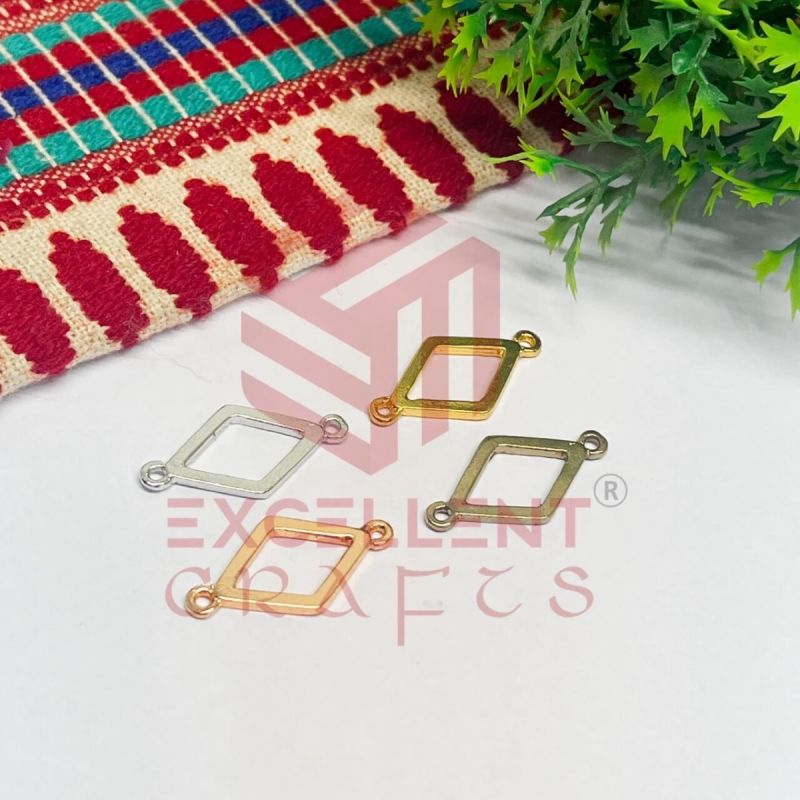 Diamond Shape Bracelet Connector Bezels