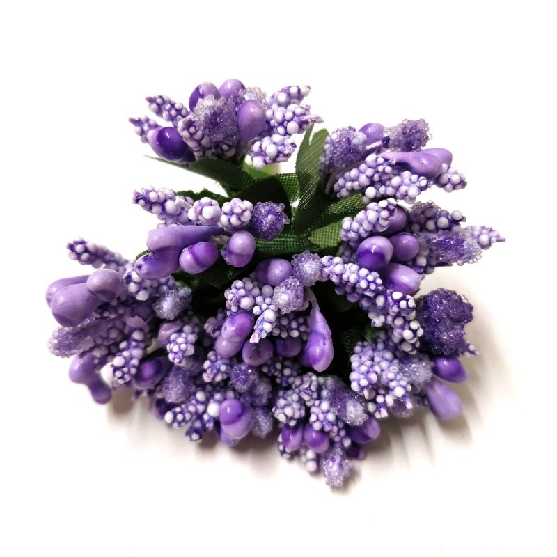 Purple Color Artificial Pollens for Tiara and Jewelry Making 